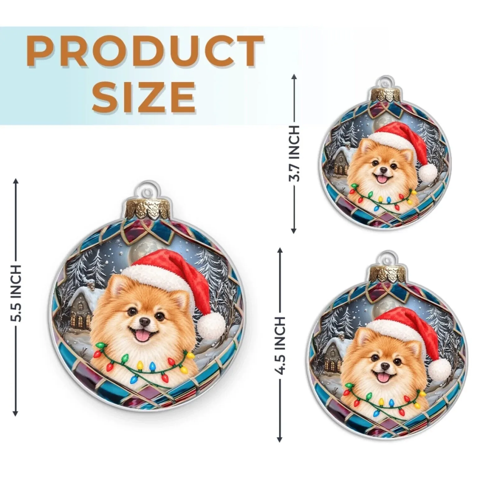 Personalized Pet Photo Christmas Tree Ornament Custom Dog Cat Picture Holiday Decor 11 Personalized Pet Photo Christmas Tree Ornament Custom Dog Cat Picture Holiday Decor