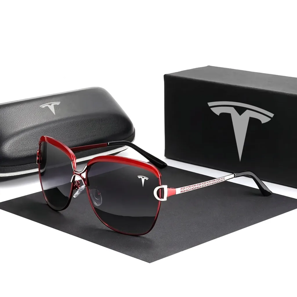 Tesla Fashion Polarized UV400 Women's Sunglasses with Red Frame Tesla Fashion Polarized UV400 Women's Sunglasses with Red Frame