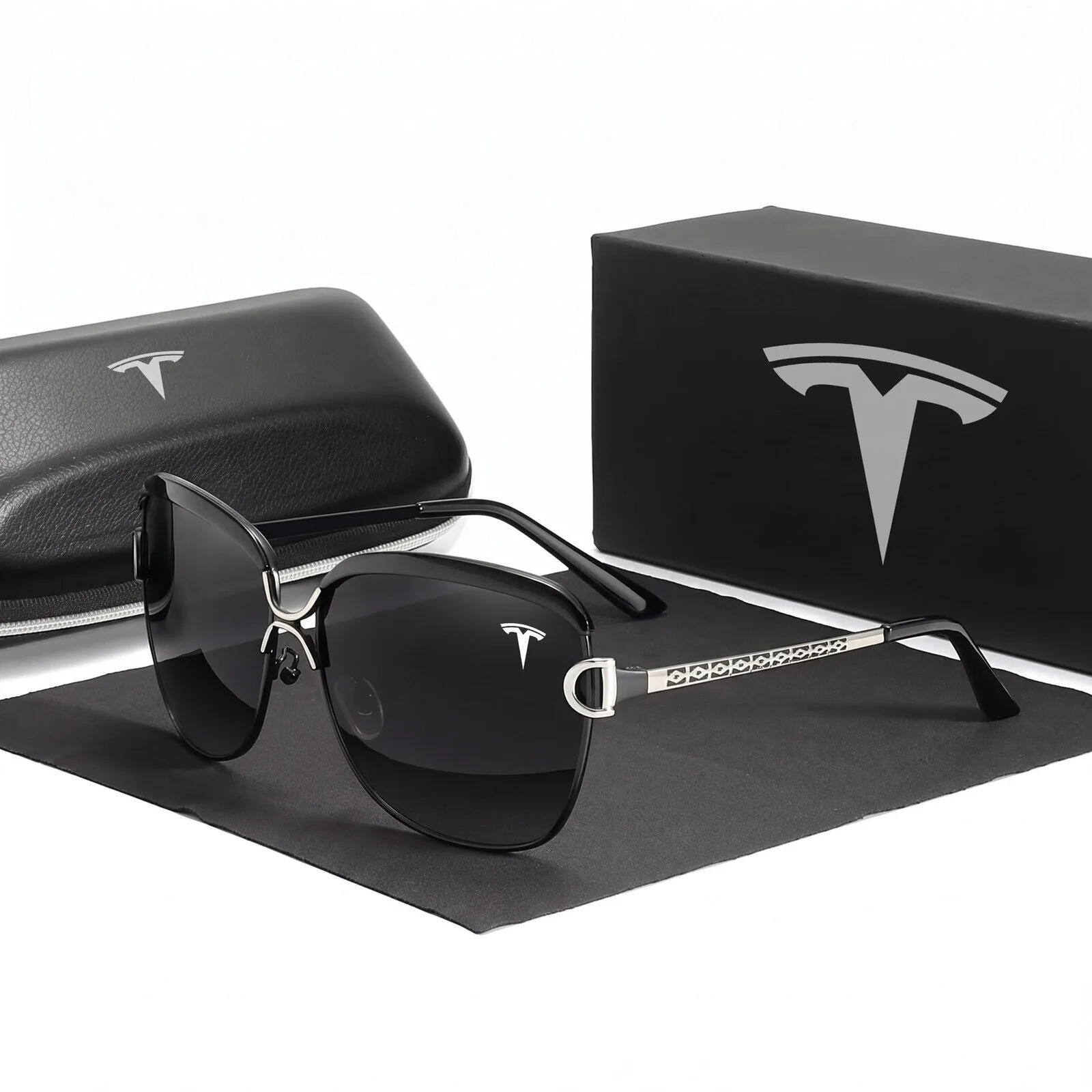Tesla Fashion Polarized UV400 Women's Sunglasses with Red Frame 11 tesla fashion polarized uv400 women s sunglasses with red frame gallery 1