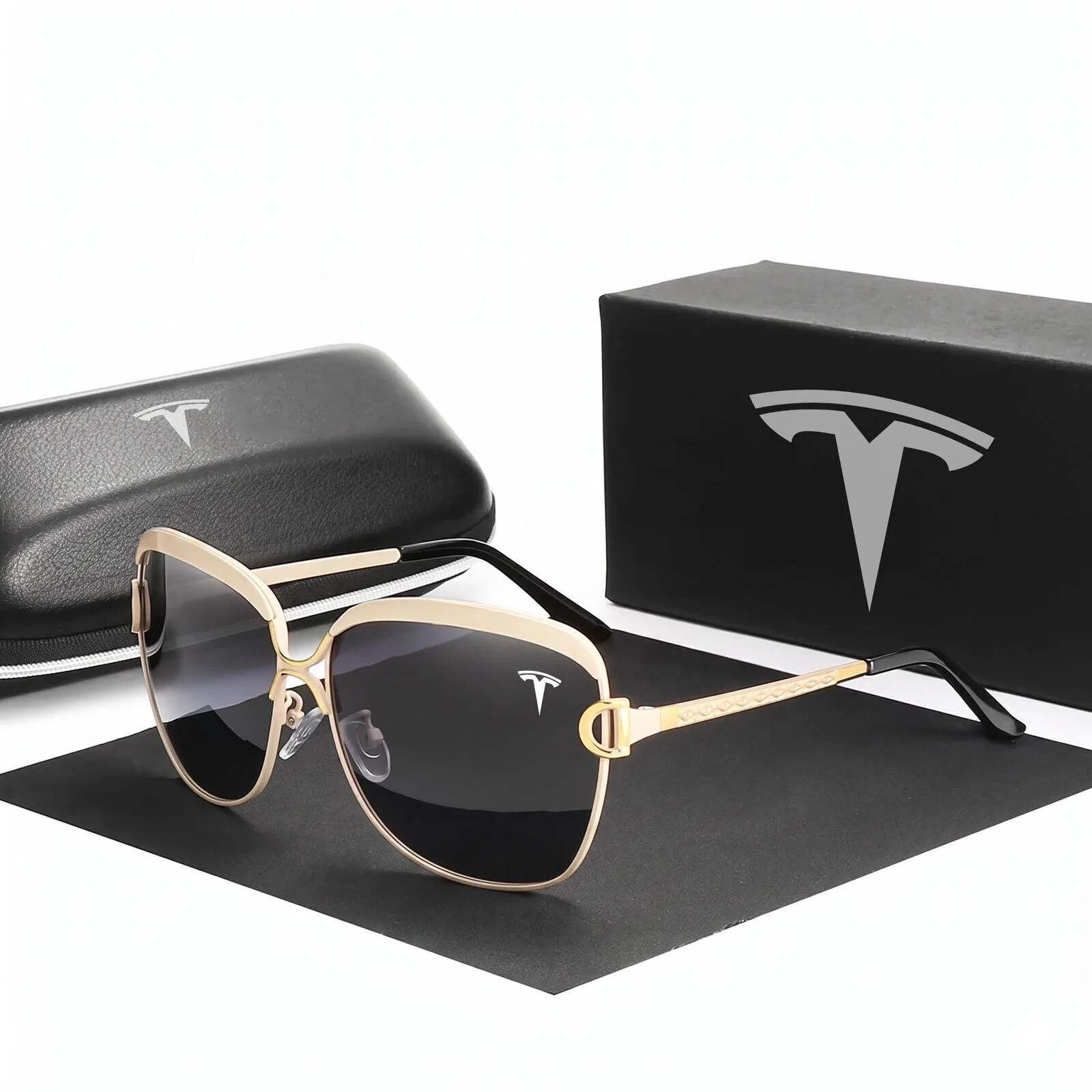 Tesla Fashion Polarized UV400 Women's Sunglasses with Red Frame 12 tesla fashion polarized uv400 women s sunglasses with red frame gallery 2