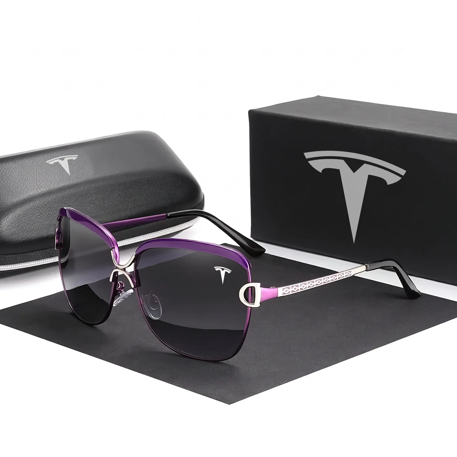 Tesla Fashion Polarized UV400 Women's Sunglasses with Red Frame 14 tesla fashion polarized uv400 women s sunglasses with red frame gallery 4