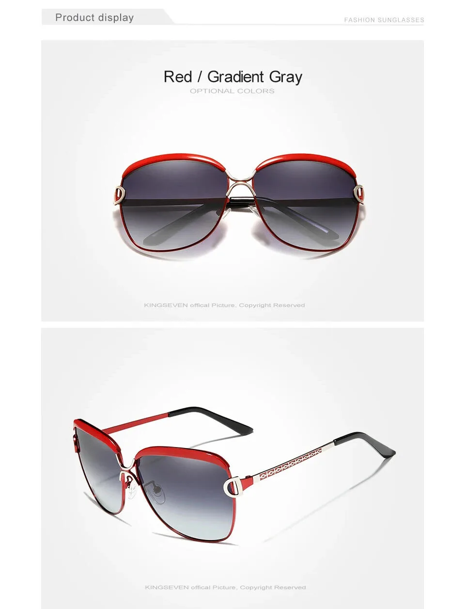 Tesla Fashion Polarized UV400 Women's Sunglasses with Red Frame 17 tesla fashion polarized uv400 women s sunglasses with red frame gallery 7