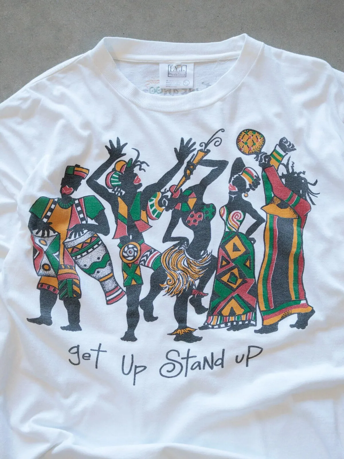Vintage Barbados Get Up Stand Up Slogan White Graphic T-Shirt 5 Vintage Barbados Get Up Stand Up Slogan White Graphic T-Shirt