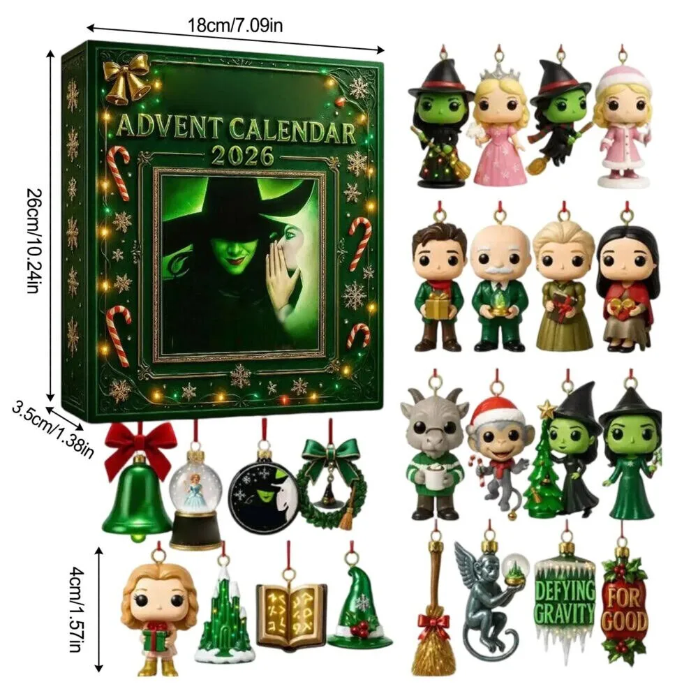 Wicked The Musical Advent Calendar 2026 Christmas Holiday Countdown Box 2D 5 Wicked The Musical Advent Calendar 2026 Christmas Holiday Countdown Box