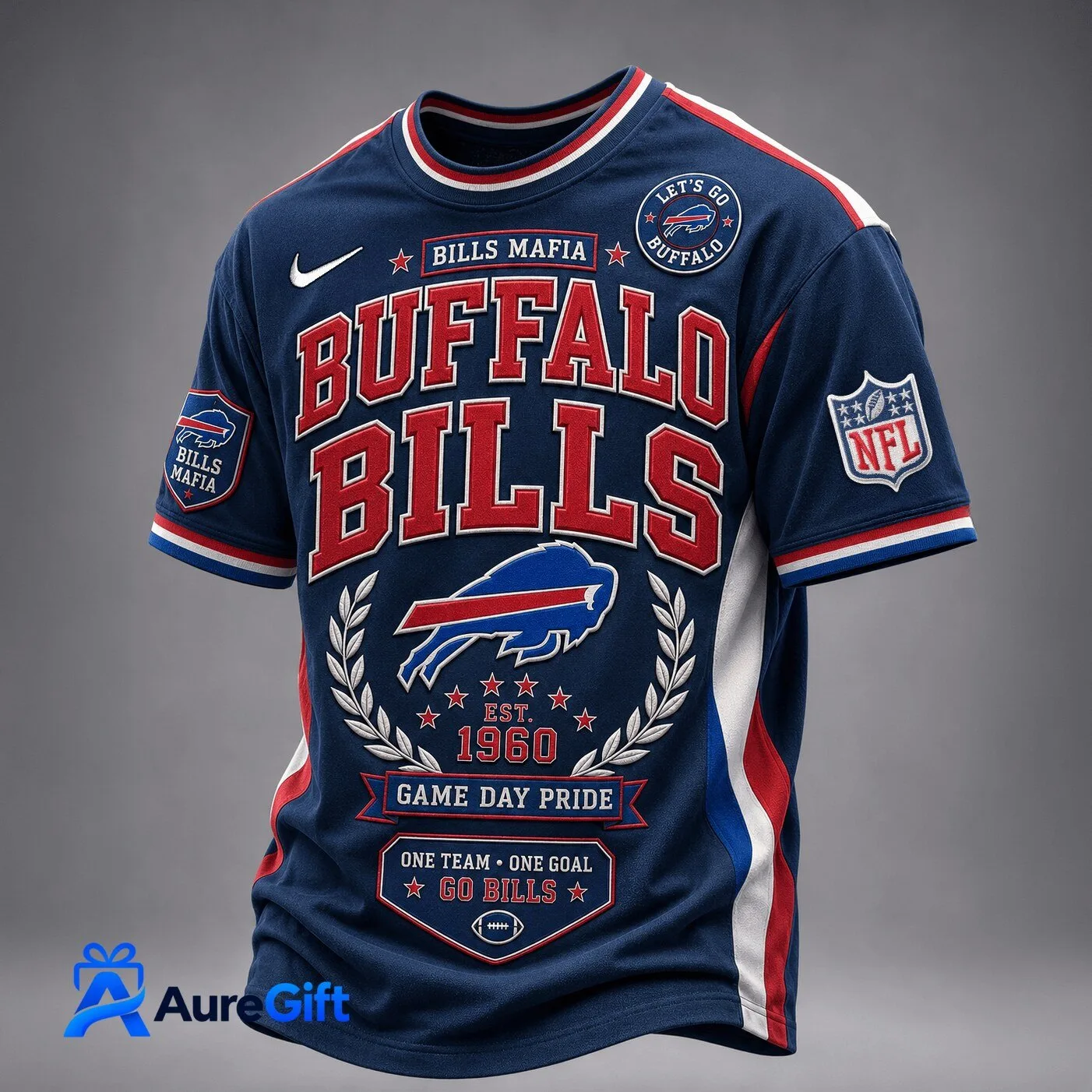 Buffalo Bills NFL Football Game Day Pride Fan T-Shirt