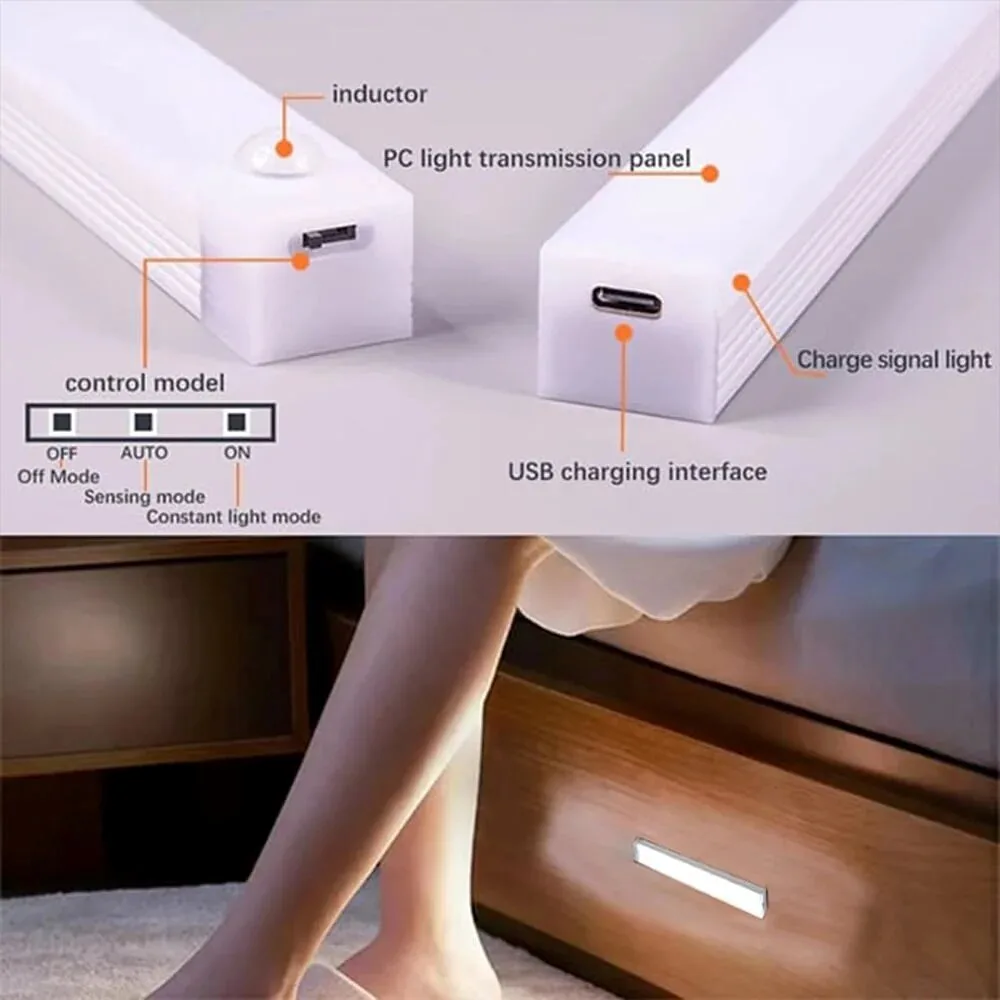 Magnetic Rechargeable LED Smart Sensor Night Light 47 Magnetic Rechargeable LED Smart Sensor Night Light
