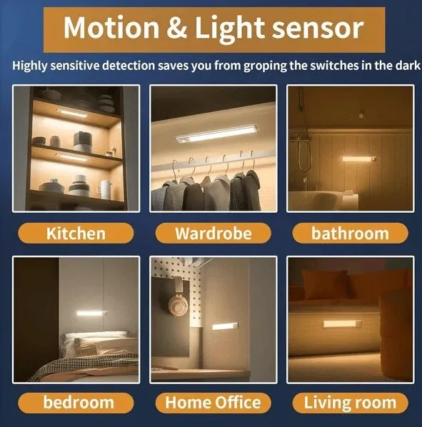 Magnetic Rechargeable LED Smart Sensor Night Light 50 Magnetic Rechargeable LED Smart Sensor Night Light