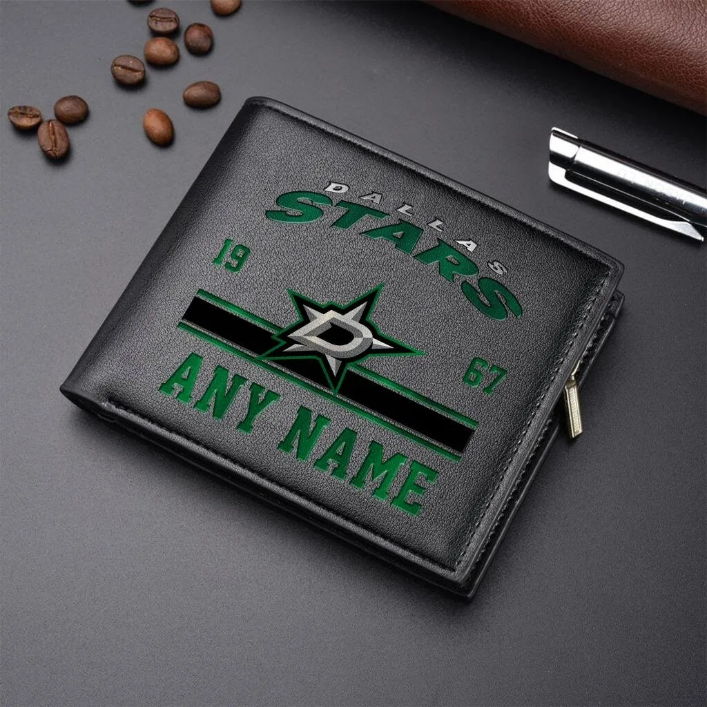 Dallas Stars Personalized Name Leather Wallet - Custom NHL Hockey Fan Gift 4 Dallas Stars Personalized Name Leather Wallet - Custom NHL Hockey Fan Gift