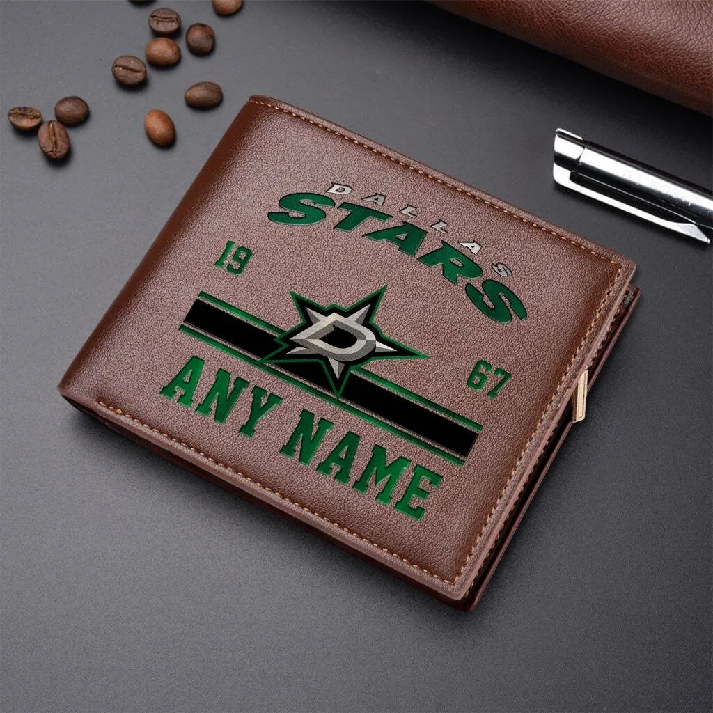Dallas Stars Personalized Name Leather Wallet - Custom NHL Hockey Fan Gift 5 Dallas Stars Personalized Name Leather Wallet - Custom NHL Hockey Fan Gift