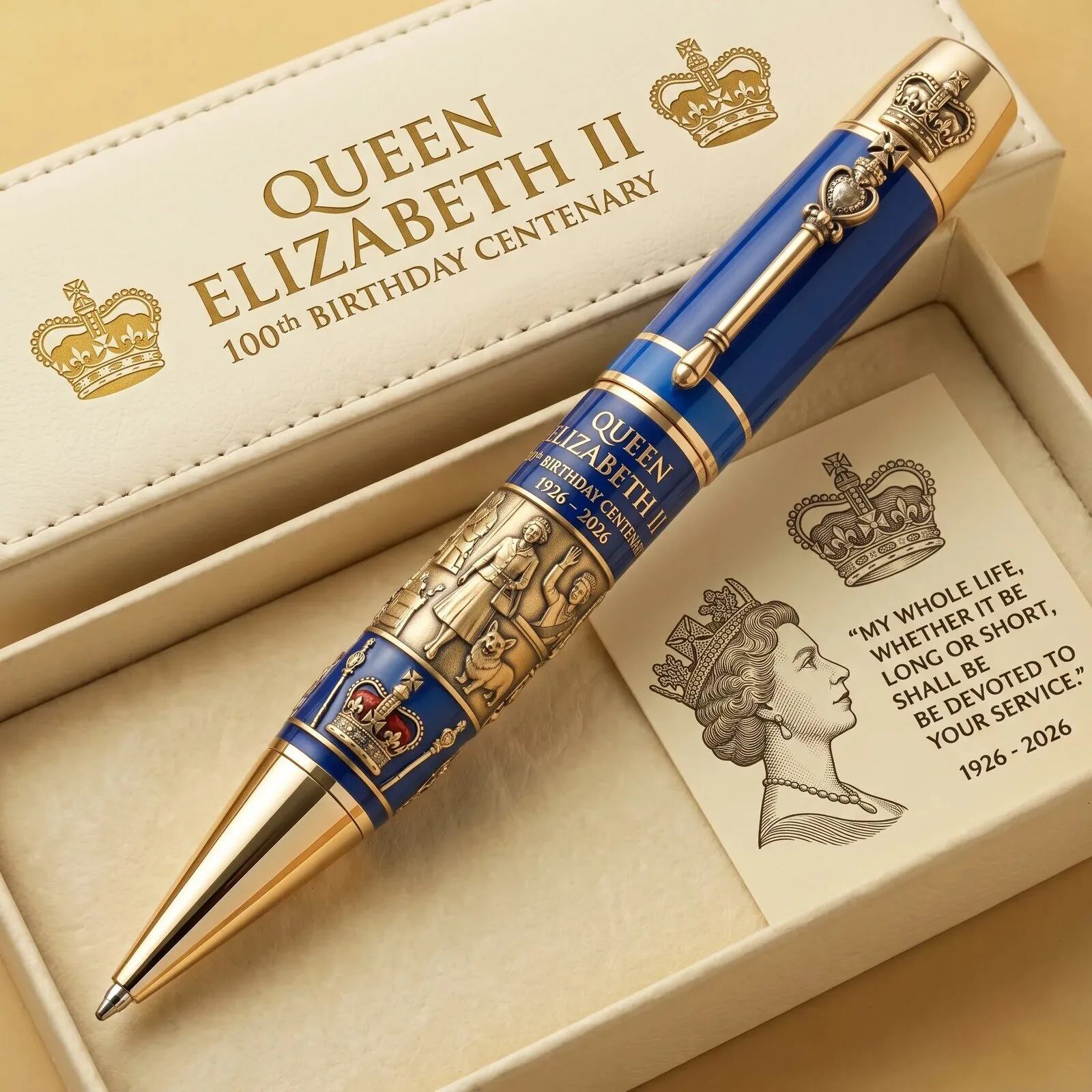 Queen Elizabeth II 100th Birthday Centenary Commemorative Luxury Pen