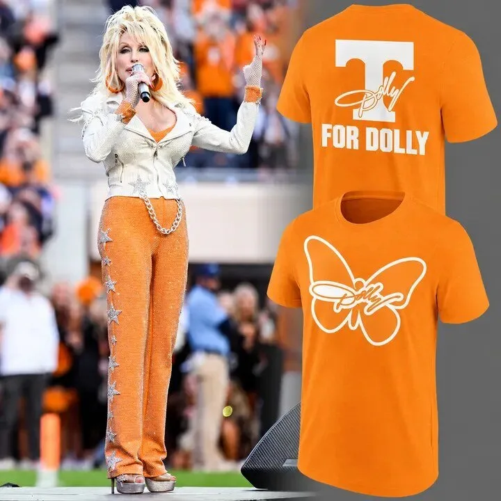 Tennessee Football Dolly Parton Tribute Orange Fan T-Shirt