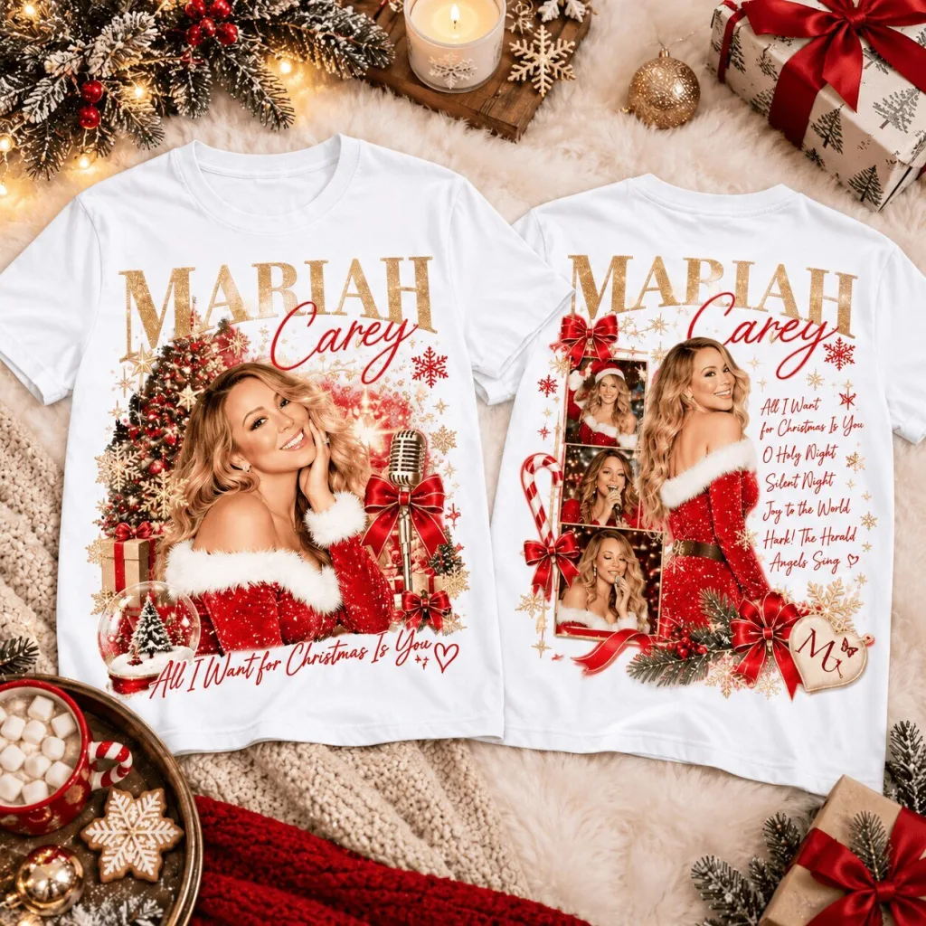 Mariah Carey All I Want For Christmas Is You Holiday T-Shirt Mariah Carey All I Want For Christmas Is You Holiday T-Shirt