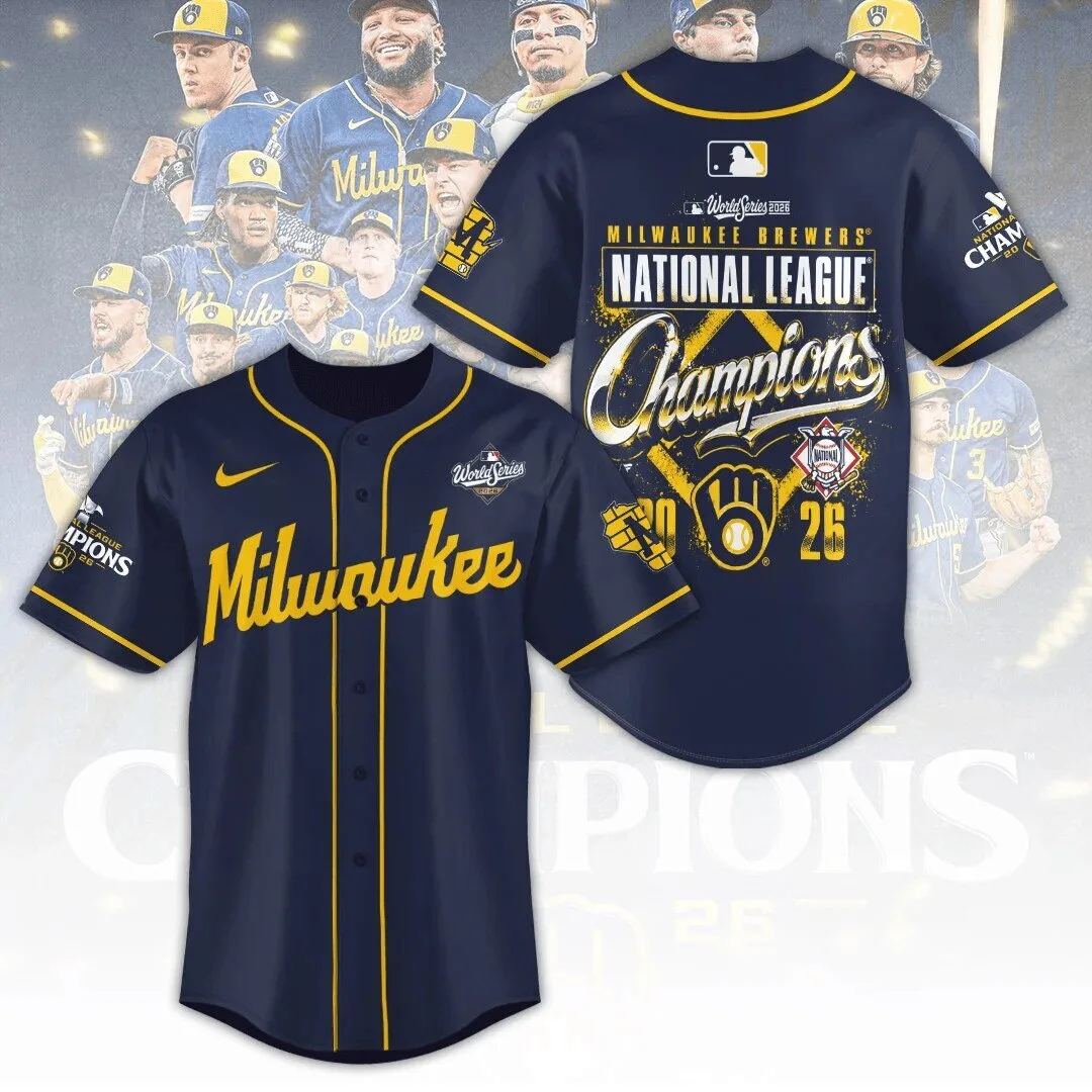 2026 Baseball Jersey of the Milwaukee Brewers National League Champions