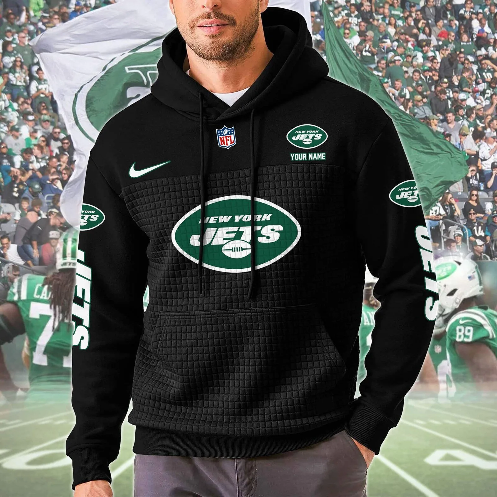 New York Jets Personalized NFL Football Team Color Block Pullover Hoodie 8 New York Jets Personalized NFL Football Team Color Block Pullover Hoodie
