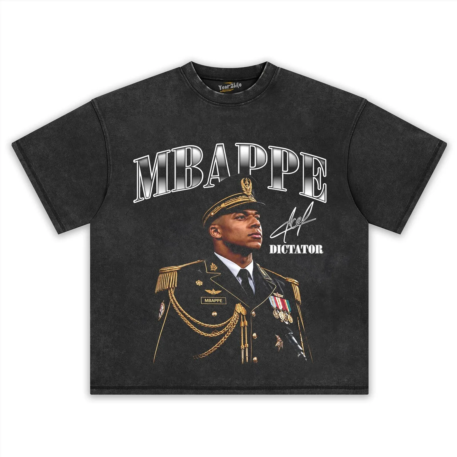 Kylian Mbappe The Dictator Soccer Player Fan Art Black T-Shirt 8 Kylian Mbappe The Dictator Soccer Player Fan Art Black T-Shirt