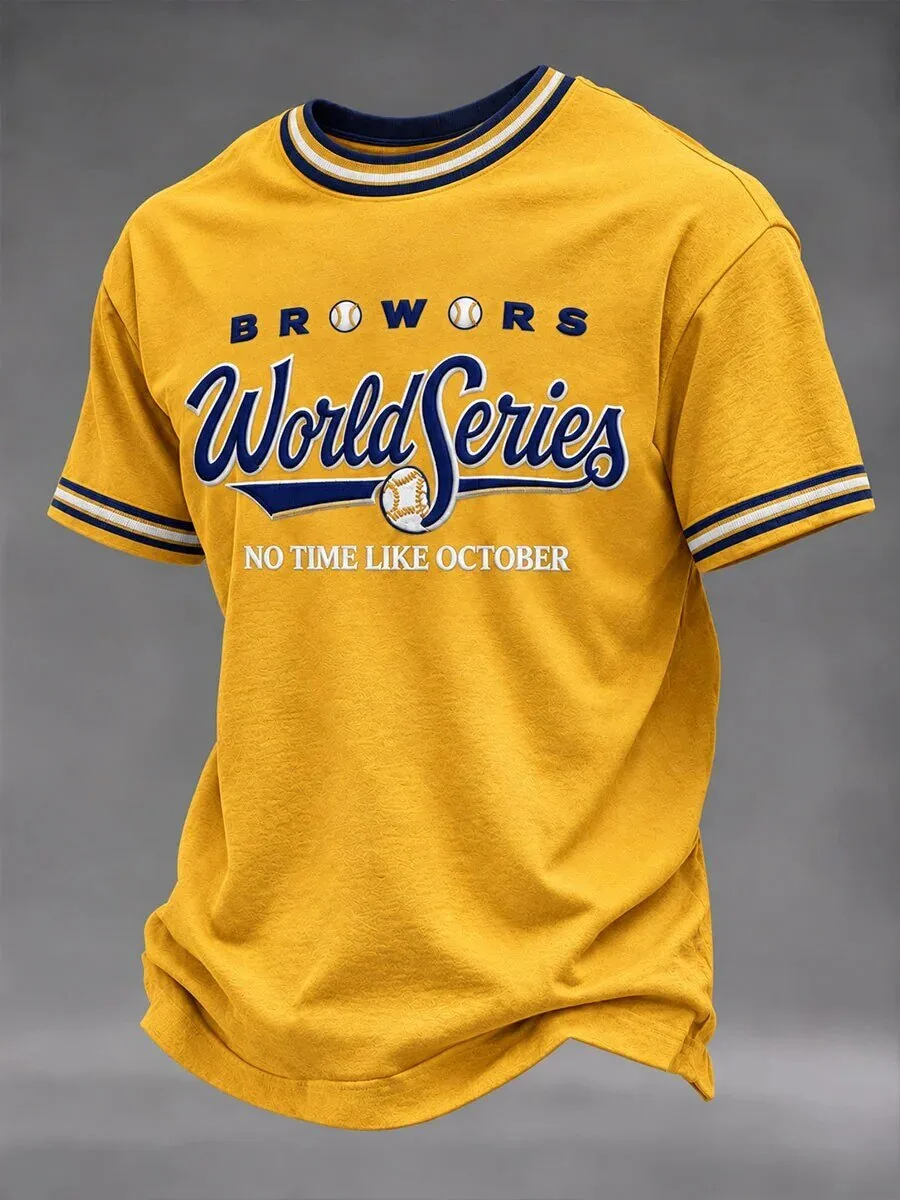 October Baseball T-Shirt - Milwaukee Brewers World Series Edition 3 October Baseball T-Shirt - Milwaukee Brewers World Series Edition