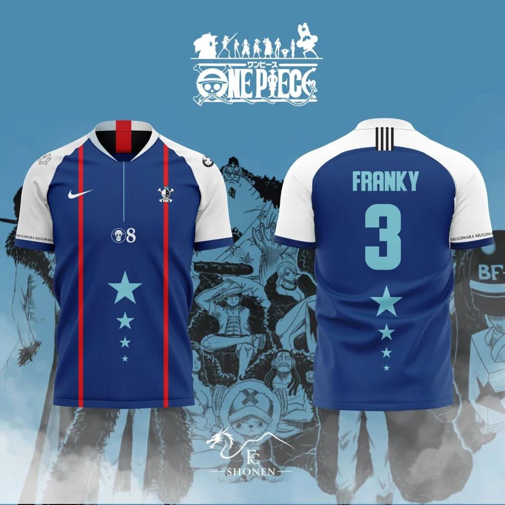 One Piece Franky Straw Hat Pirates Soccer Jersey One Piece Franky Straw Hat Pirates Soccer Jersey