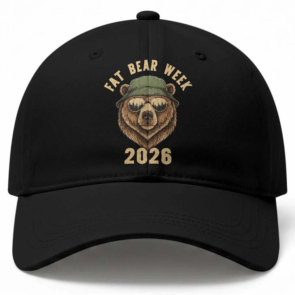 Fat Bear Week 2026 Bear With Sunglasses Cap Hat