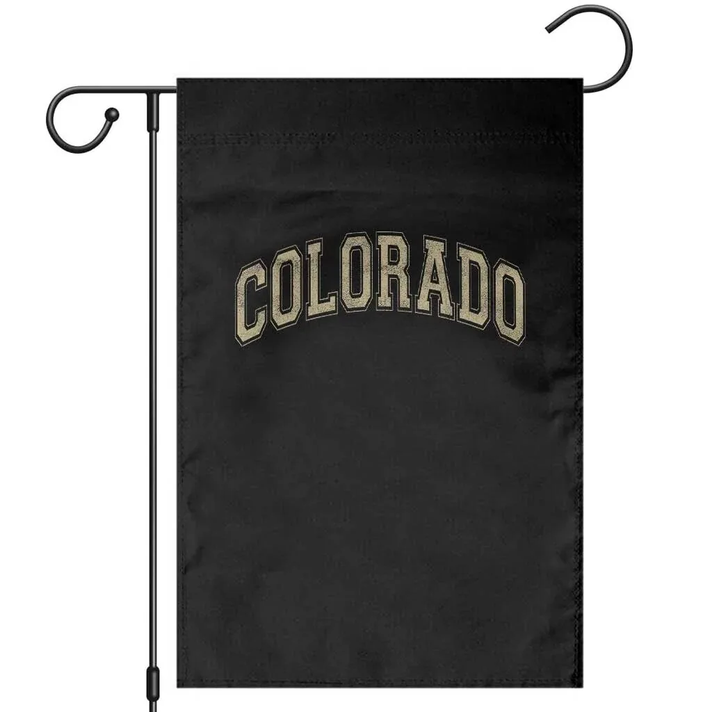 Colorado Vintage Athletic Sports Design Garden Flag
