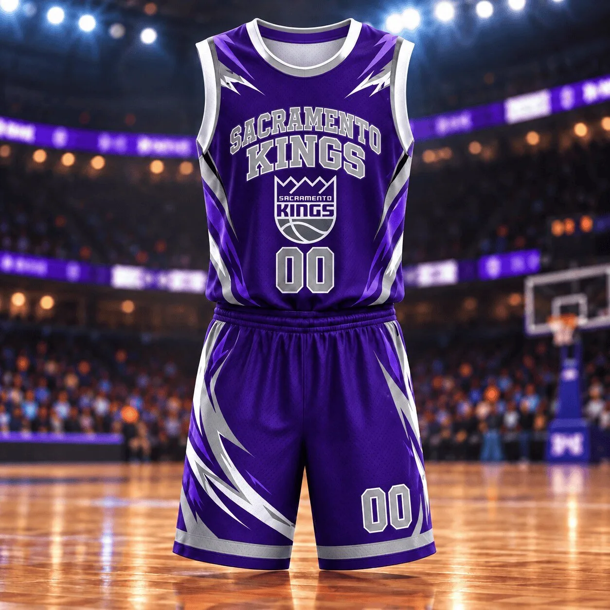 Sacramento Kings NBA Basketball Personalized Jersey and Shorts Set