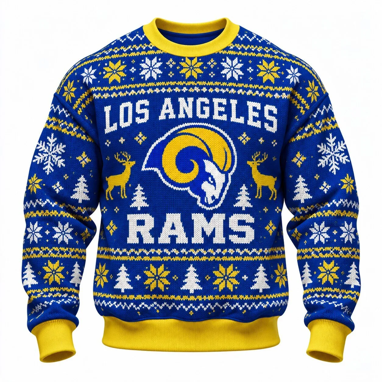 Los Angeles Rams Ugly Christmas Sweater NFL Football Fan Holiday Sweatshirt